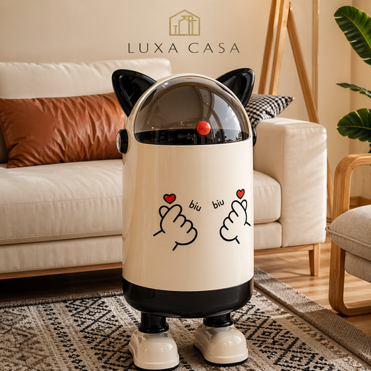 Poubelle design chat